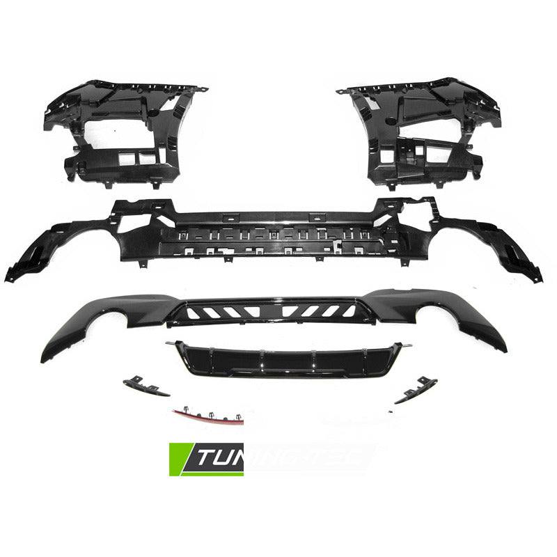 Posteriore Paraurti Performance Style PDC Nero Lucido -O--O per BMW G20