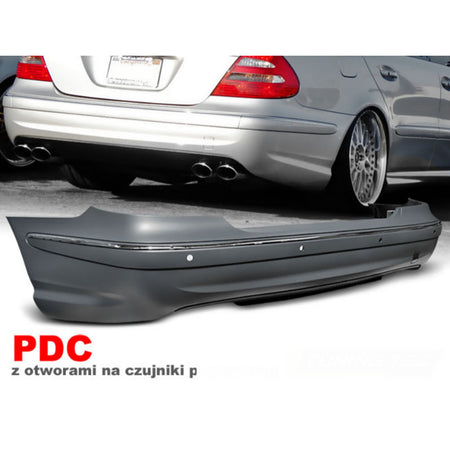 Posteriore Paraurti Sport PDC per Mercedes W211 06-09 Berlina, Omologazione PDC