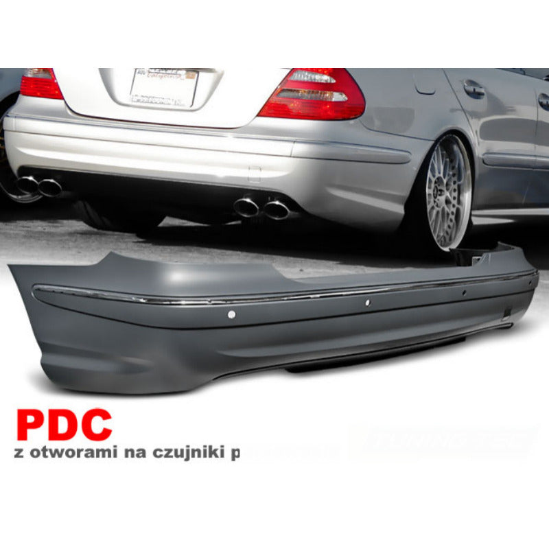 Posteriore Paraurti Sport PDC per Mercedes W211 06-09 Berlina, Omologazione PDC