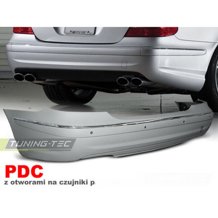 Posteriore Paraurti Sport PDC per Mercedes W211 (2002-2006) Berlina Sportivo