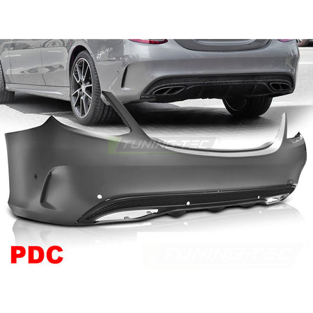 Posteriore Paraurti Sport PDC per Mercedes W205 (2014-2018) con PDC