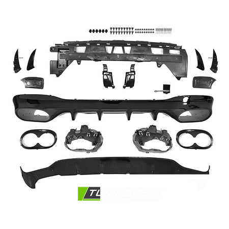 Posteriore Paraurti Sport Nero per Mercedes CLA W118 (anni 19-23)