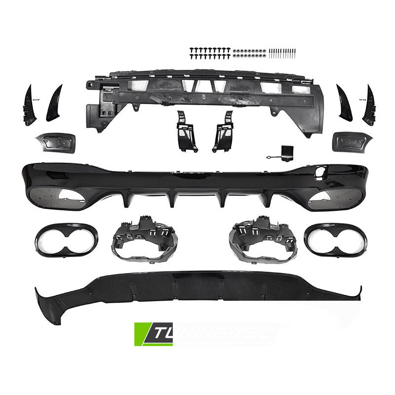 Diffusor Nero Sport per Mercedes CLA W118 (anni 2019-2023) Sport Package