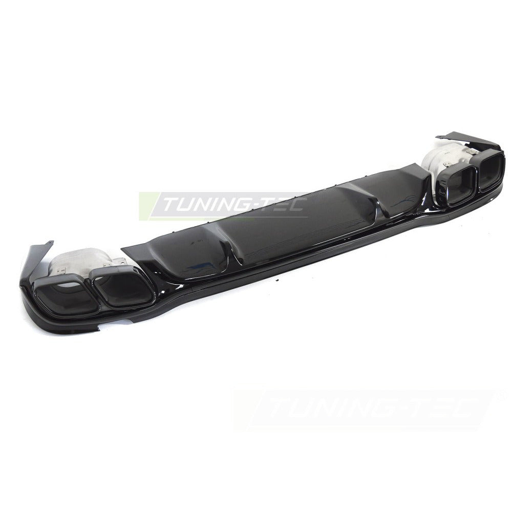 Diffusor Twin Outlet Nero Lucido Sport per Mercedes W213 (2020-2023)
