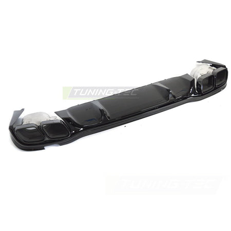 Diffusor Twin Outlet Nero Lucido Sport per Mercedes W213 (2020-2023)