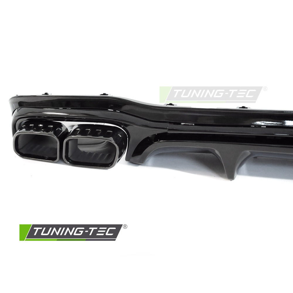 Diffusor Twin Outlet Nero Lucido Sport per Mercedes W213 (2020-2023)