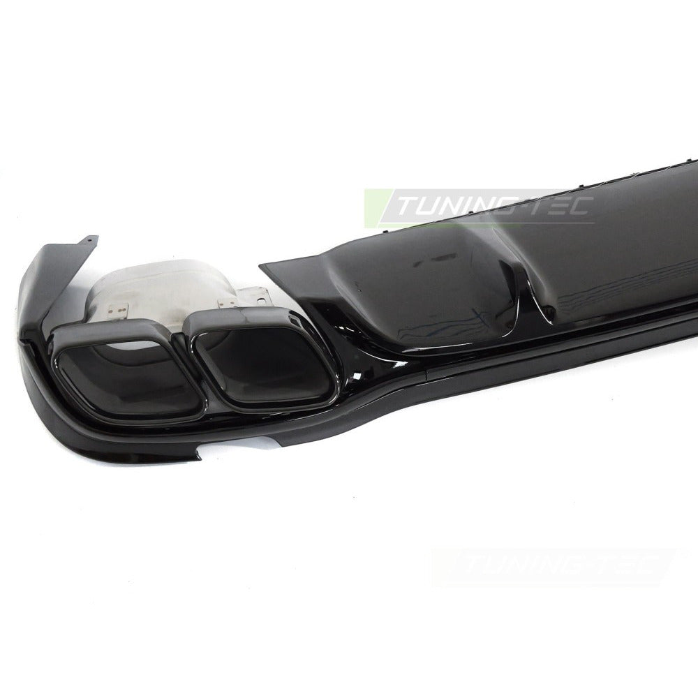 Diffusor Twin Outlet Nero Lucido Sport per Mercedes W213 (2020-2023)