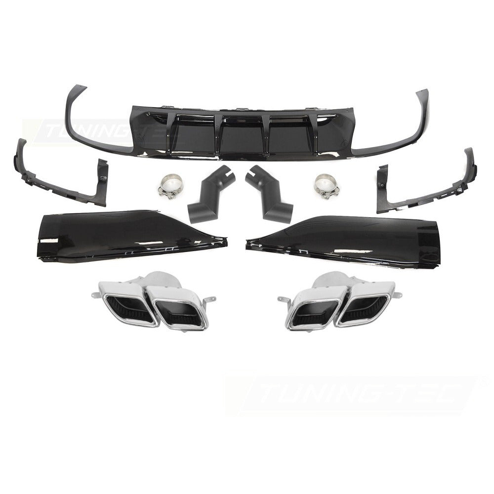 Diffusor Sport Twin Outlet per Volkswagen Arteon 20-24, Accessorio Tuning Auto