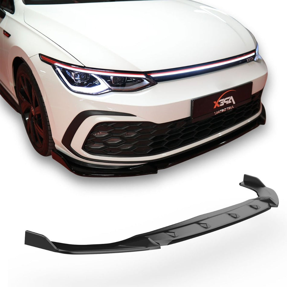Splitter Anteriore per Volkswagen Golf Mk8 GTI/GTE/GTD/R-Line 2020-2024