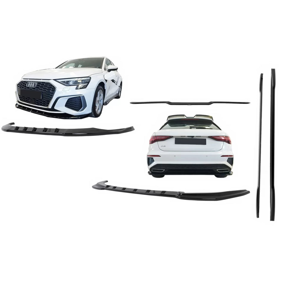 Body Kit Aerodinamico Anteriore Posteriore per Audi A3 8Y 2020-2024 S-Line