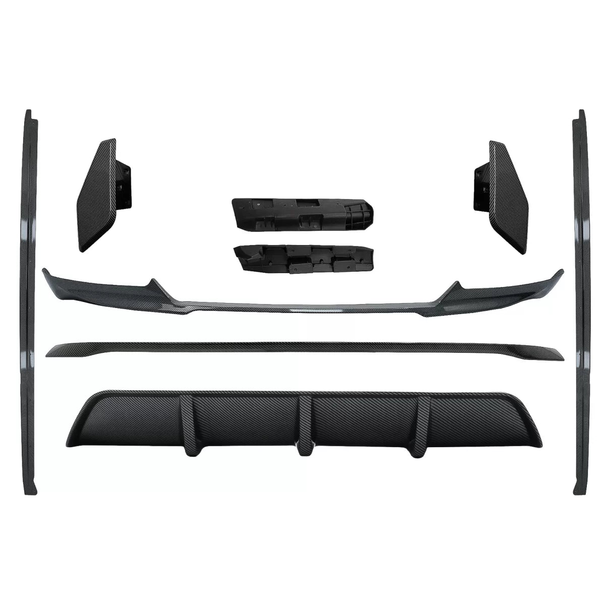 Spoiler Paraurti Anteriore con Diffusore Effetto Carbonio per BMW X6 F16 LCI