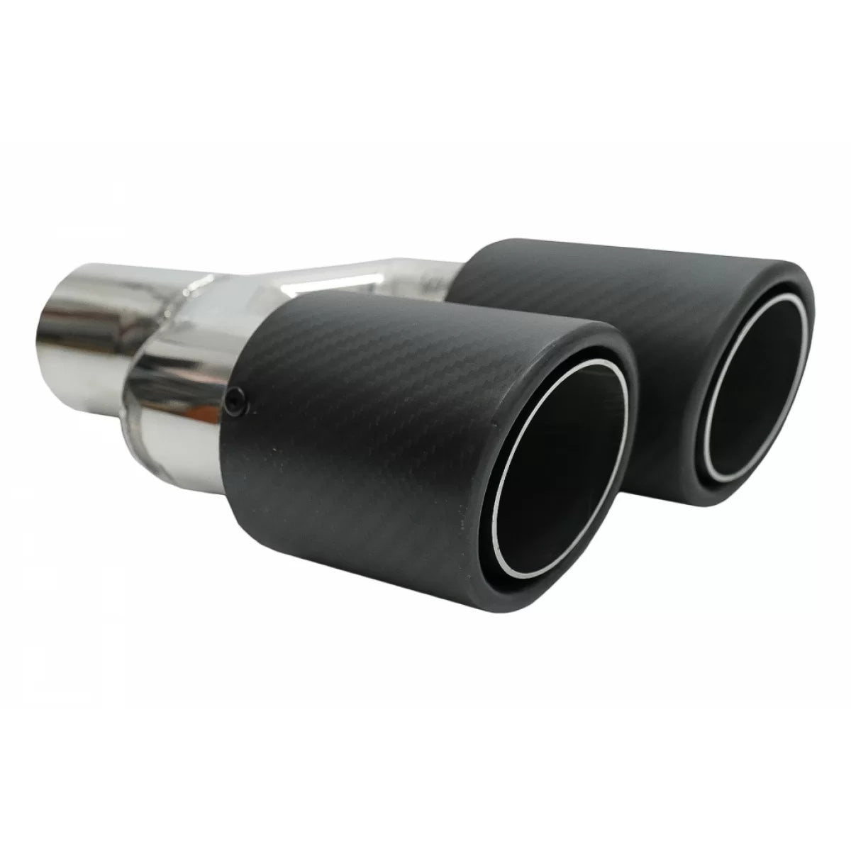 Diffusore Posteriore con Terminale Scarico Carbonio Opaco per BMW Serie 5 F10