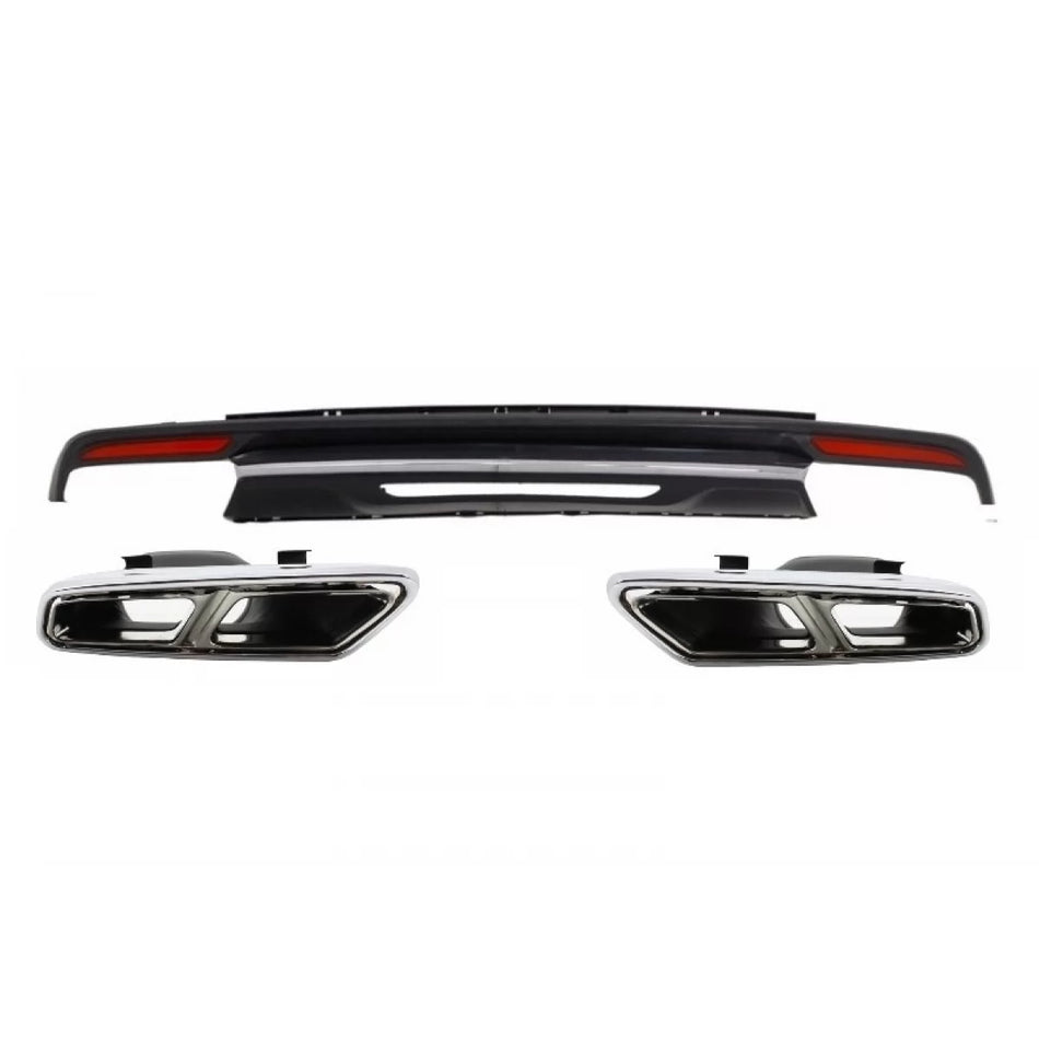Diffusore Posteriore Scarico S65 Design per Mercedes Classe S W222 2013-2017