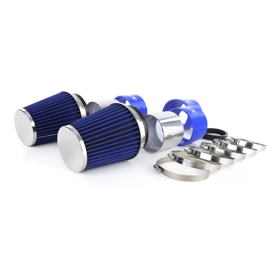 Kit Aspirazione Aria con Filtro Sportivo Blu per Mercedes W204 C300 C350 V6