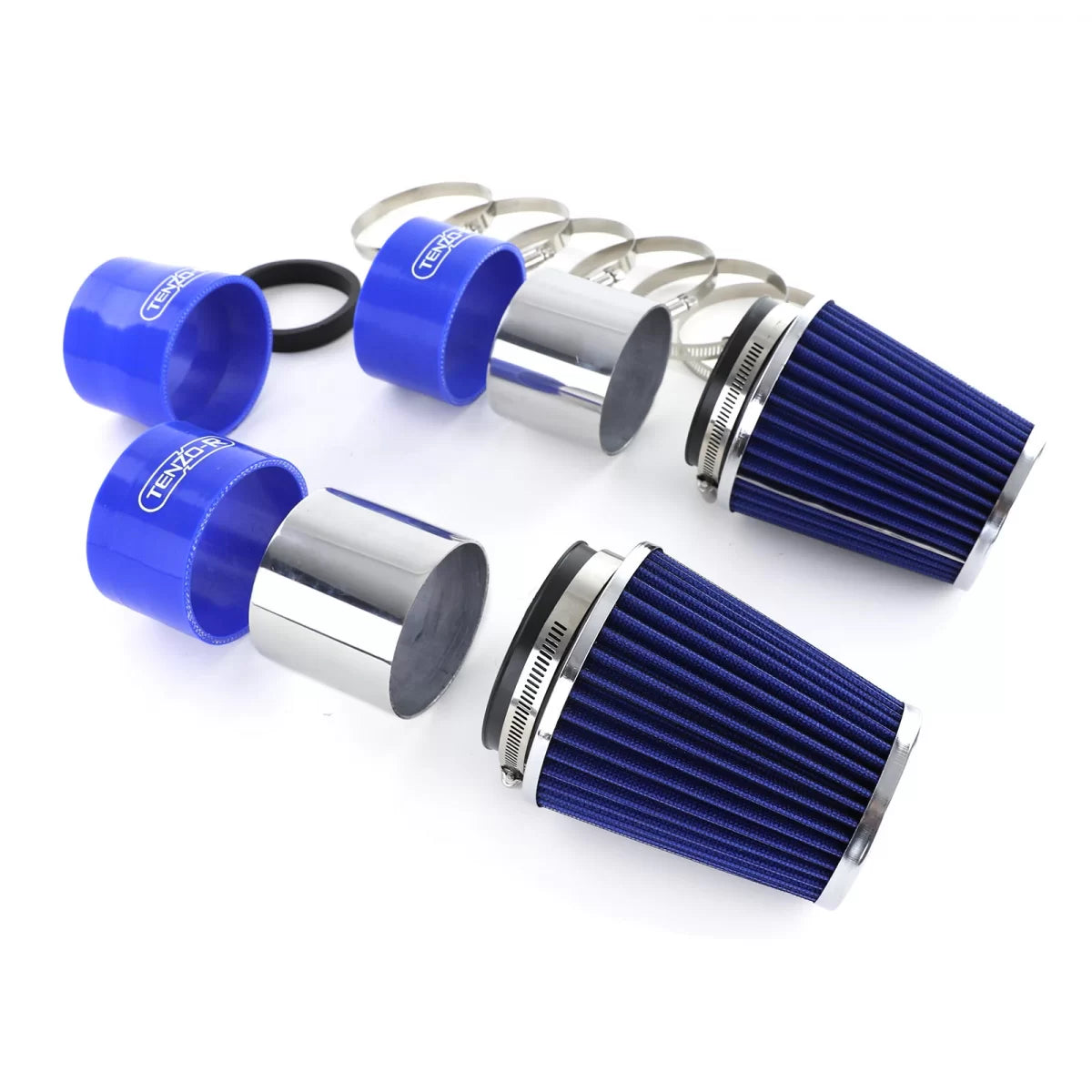 Kit Aspirazione Aria con Filtro Sportivo Blu per Mercedes W204 C300 C350 V6