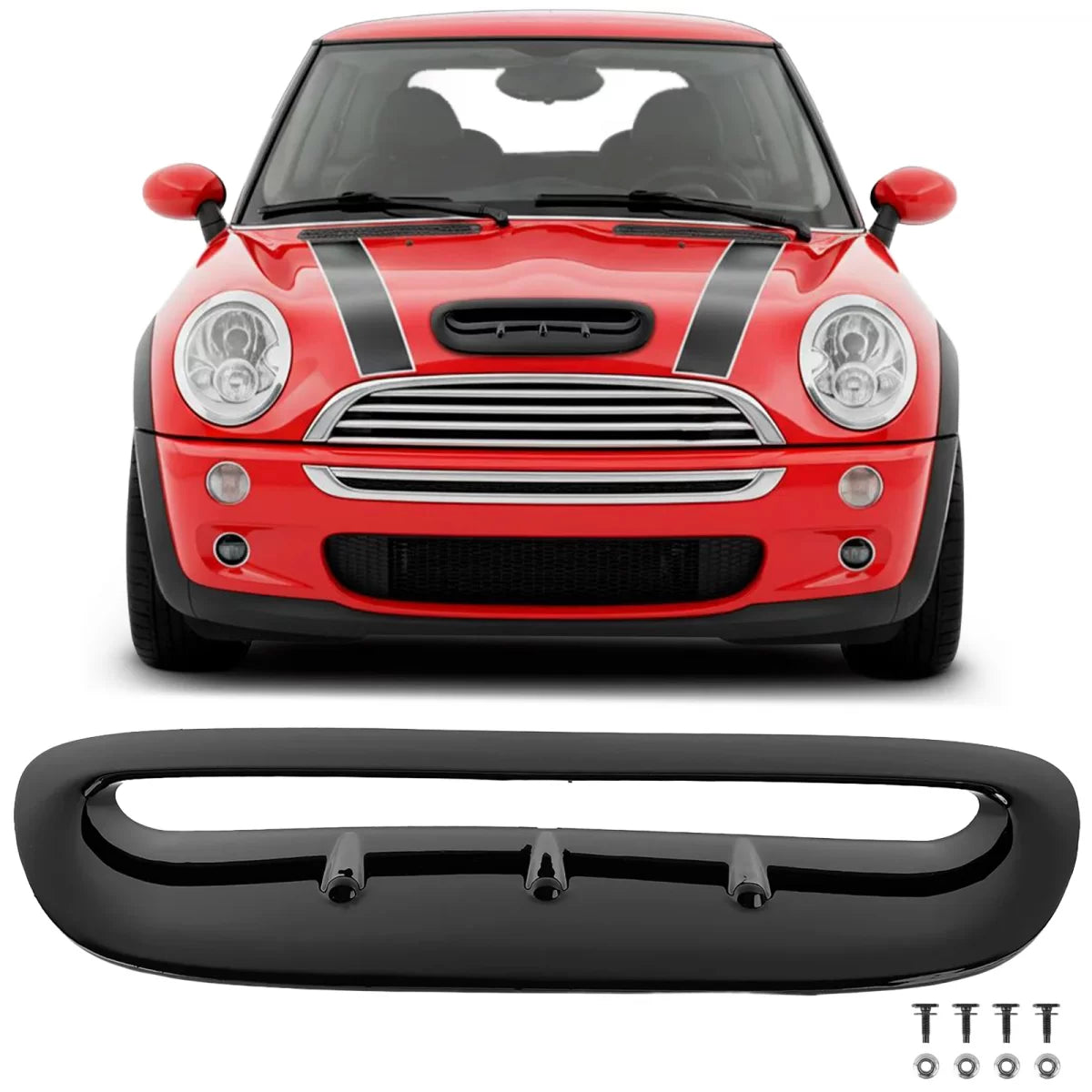 Cofano Presa Aria Lucido Nero per Mini Cooper S R50 R53 02-06