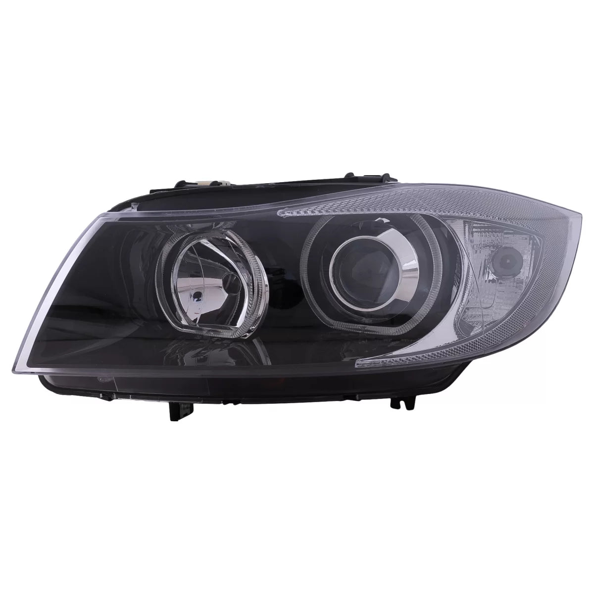 Fari Angel Eyes Neri Anteriori per BMW Serie 3 E90 E91 2005-2011