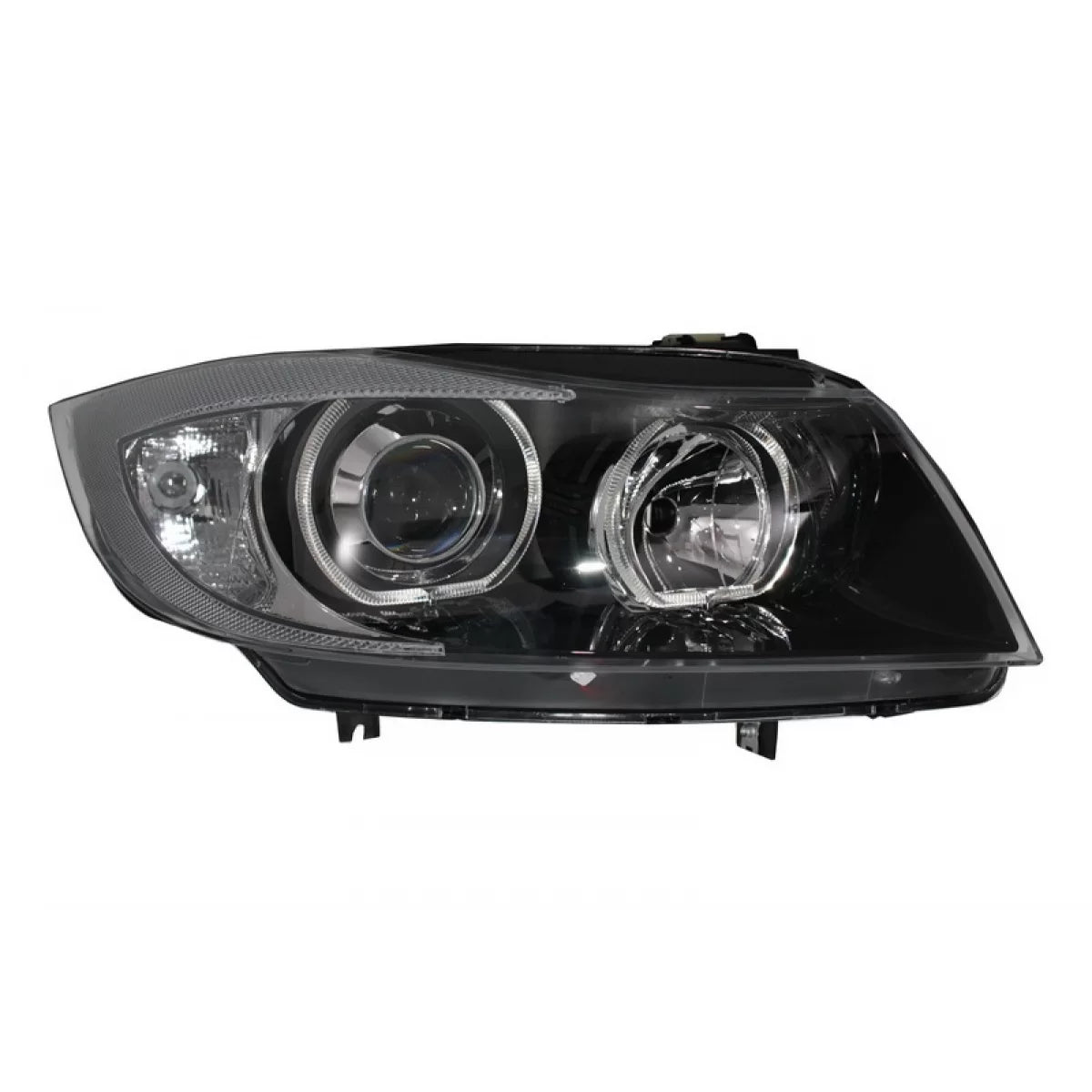 Fari Angel Eyes Anteriori Neri per BMW Serie 3 E90 E91 2005-2011