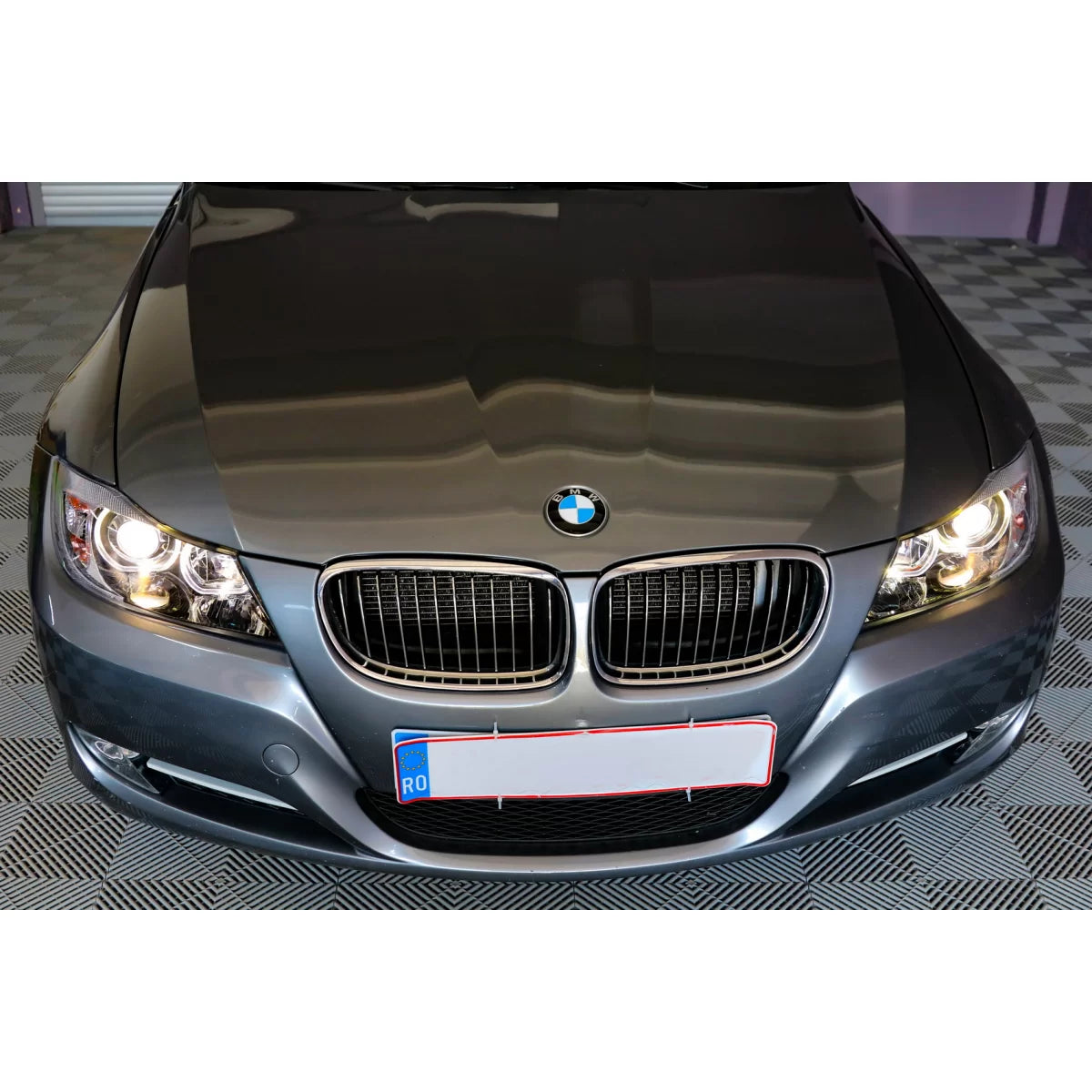 Fari Angel Eyes Anteriori Neri per BMW Serie 3 E90 E91 2005-2011