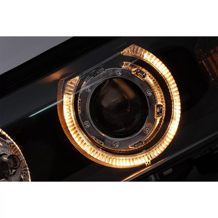 Fari Angel Eyes Neri per BMW Serie 5 E39 1995-2000