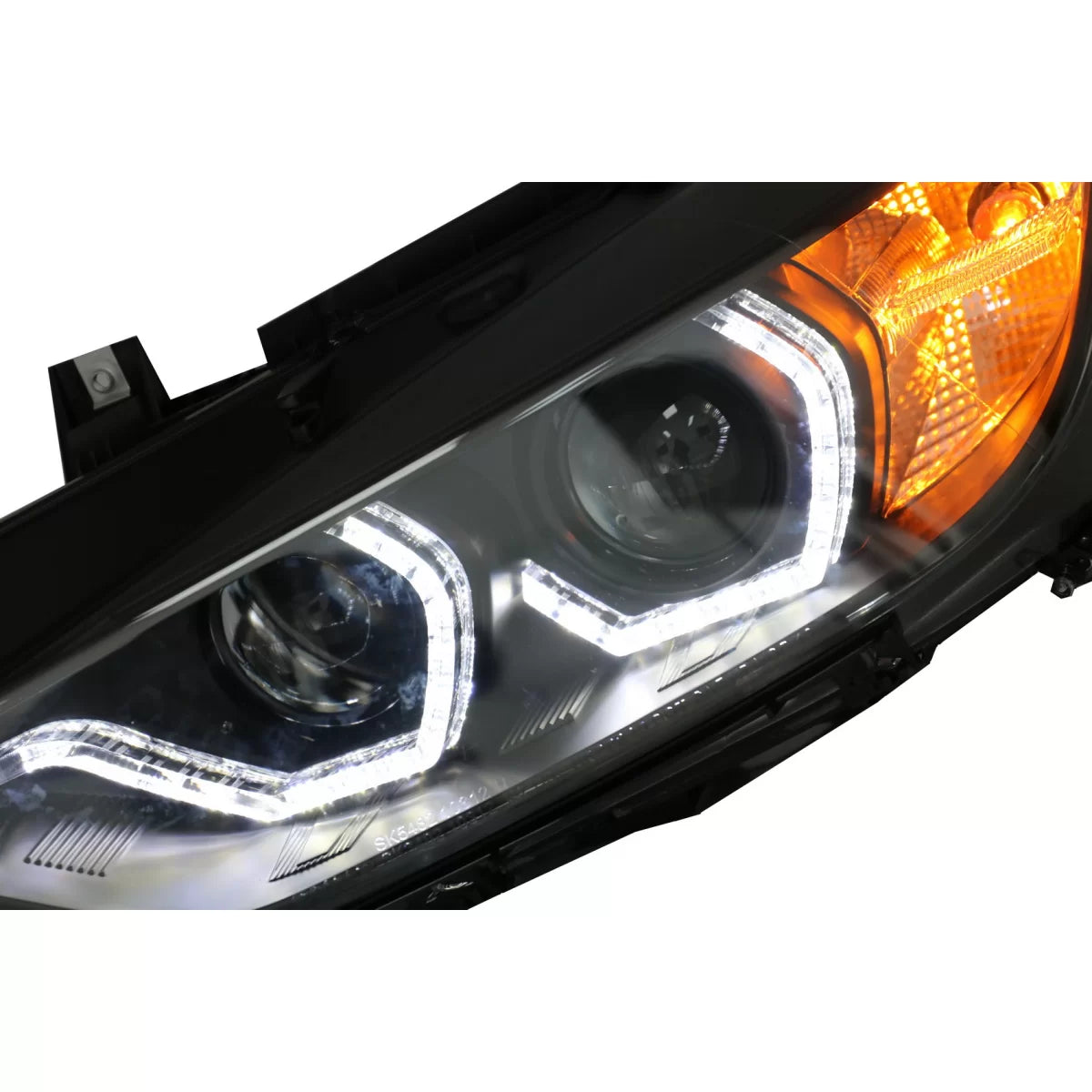 Fari Angel Eyes LED Luci Diurne Anteriori per BMW Serie 3 F30 F31 2011-2015
