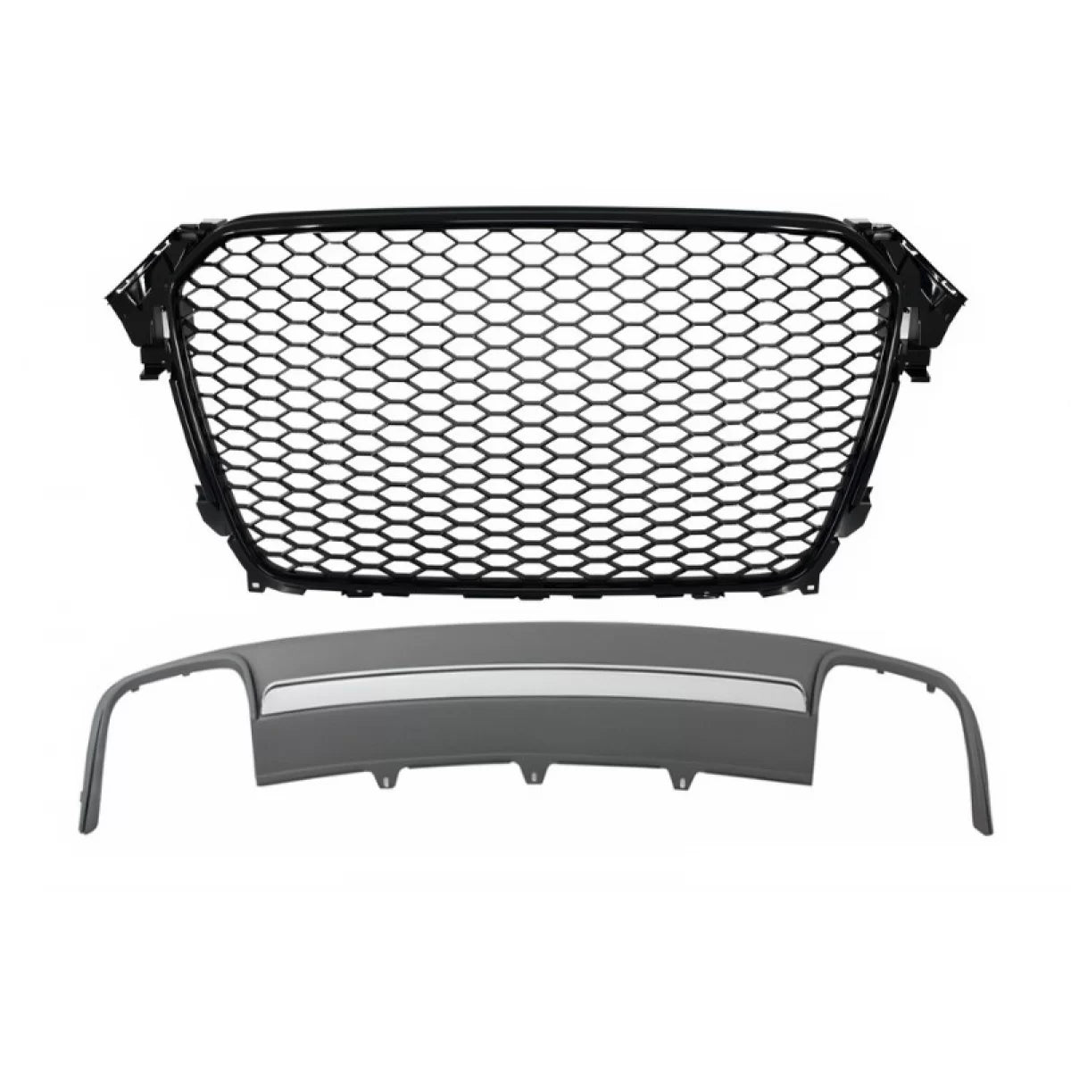 Paraurti Posteriore con Diffusore Aria Centrale RS Design per Audi A4 B8