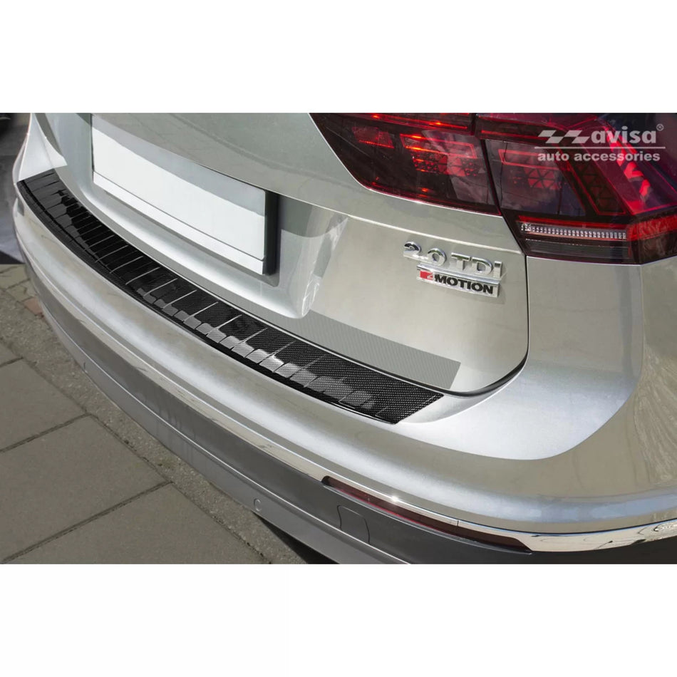 Protezione Paraurti Posteriore Carbon per Volkswagen Tiguan 2015-2020
