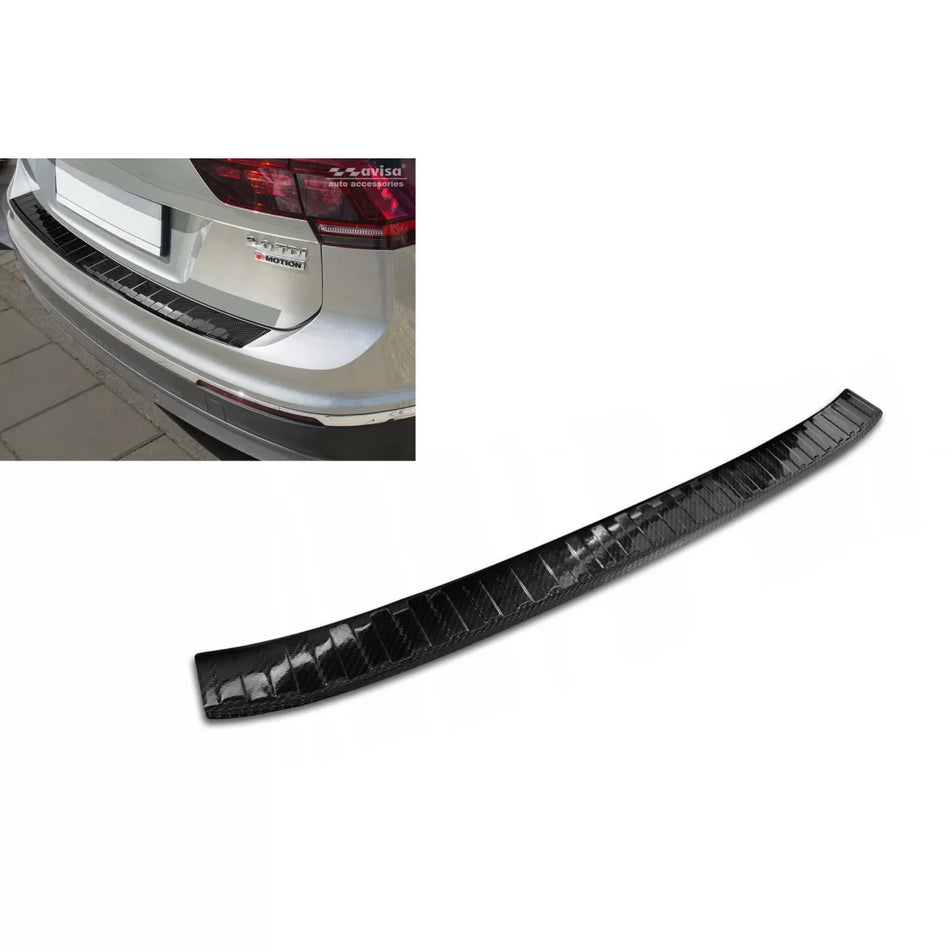 Protezione Paraurti Posteriore Carbon per Volkswagen Tiguan 2015-2020