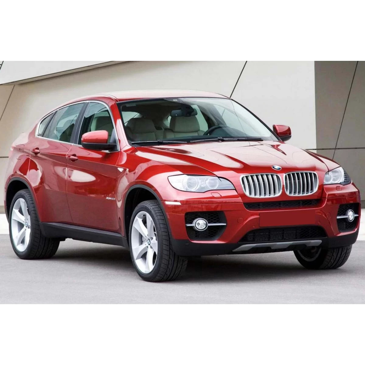 Paraurti Posteriore Protezione Nero Lucido per BMW X6 E71 2009-2014
