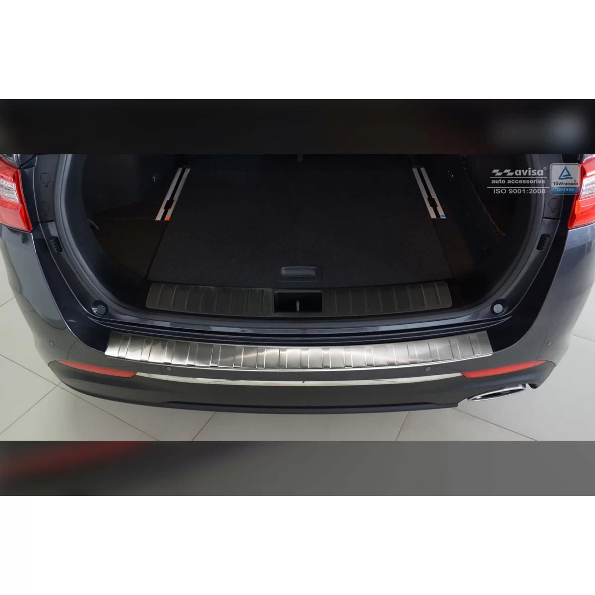 Paraurti Posteriore Protezione Cromata per Kia Optima Station Wagon 2016-2018