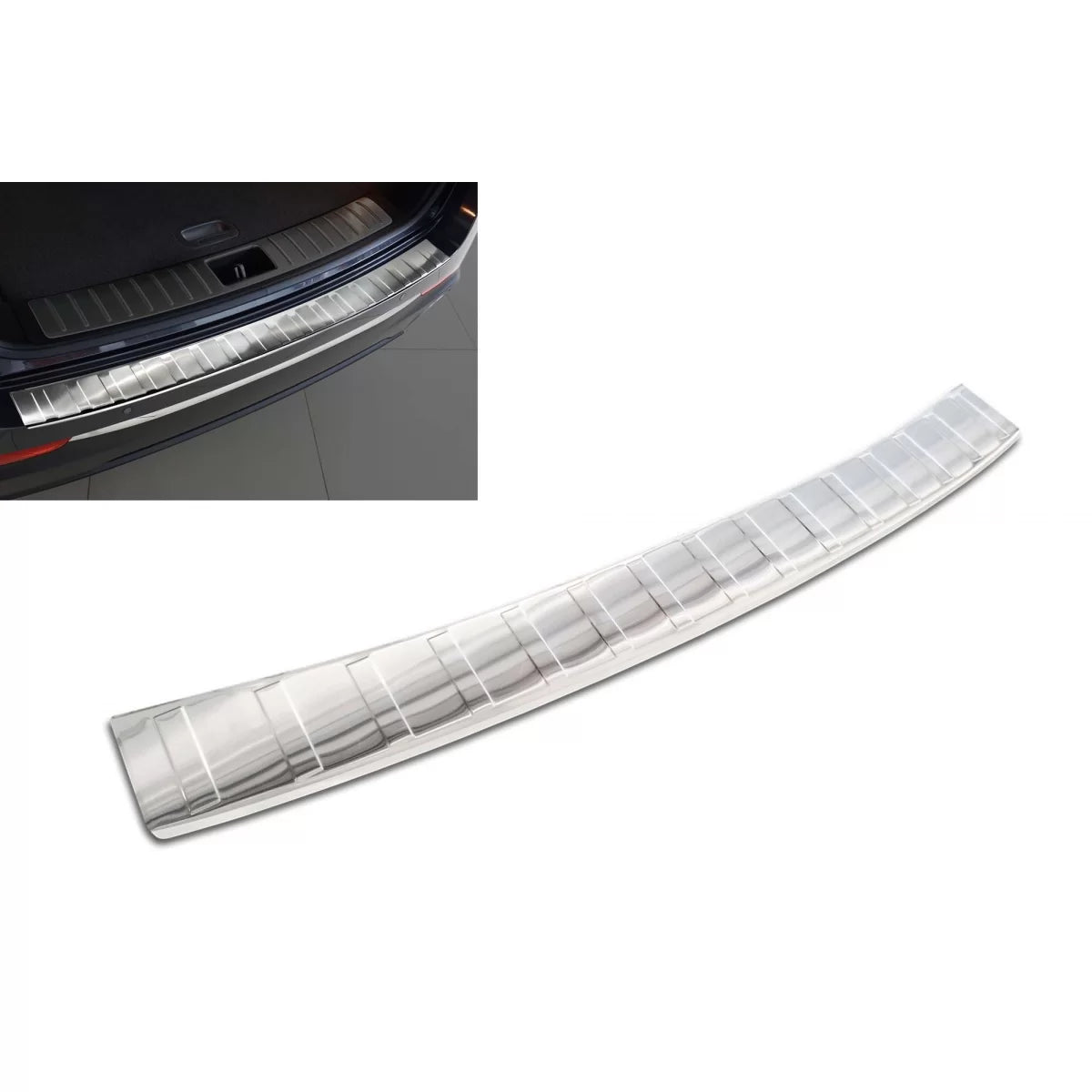 Paraurti Posteriore Protezione Cromata per Kia Optima Station Wagon 2016-2018