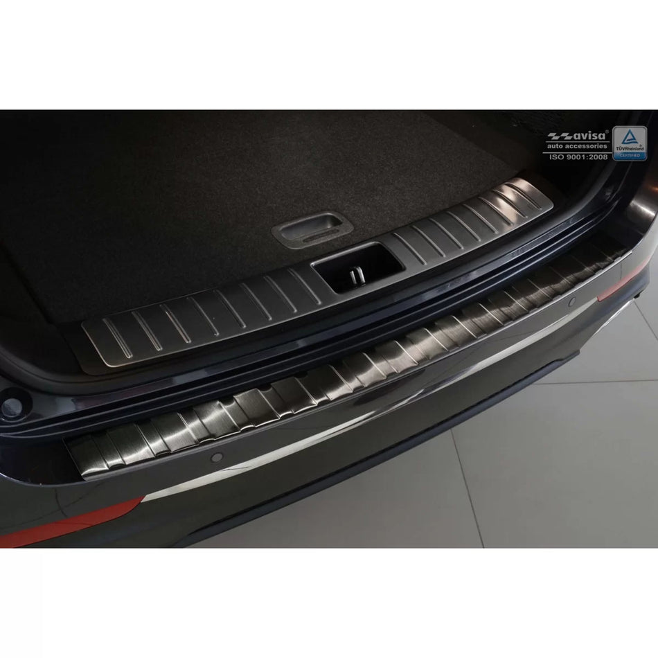 Paraurti Posteriore Protezione Nero Lucido per Kia Optima Station Wagon