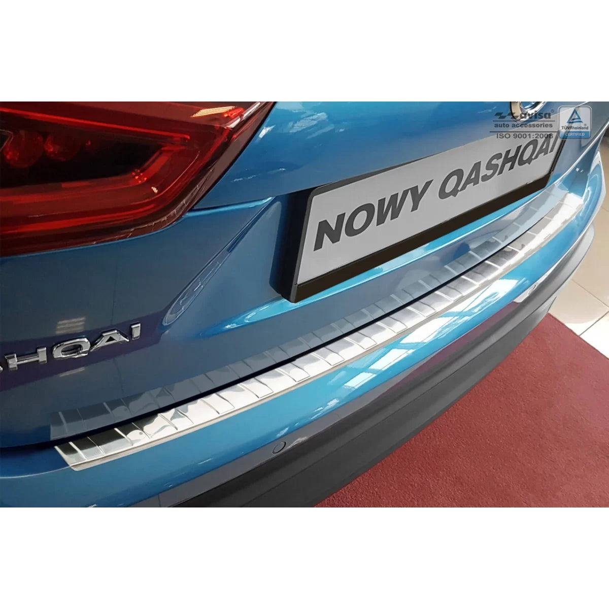 Paraurti Posteriore con Protezione Cromata per Nissan Qashqai 2017-2021