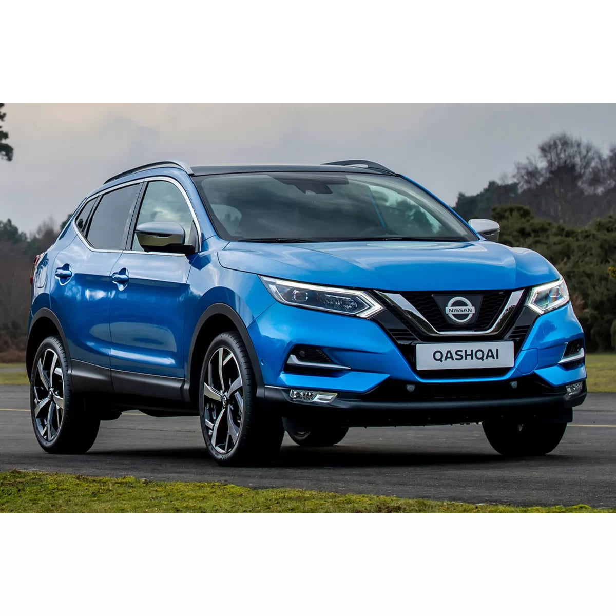 Paraurti Posteriore con Protezione Cromata per Nissan Qashqai 2017-2021