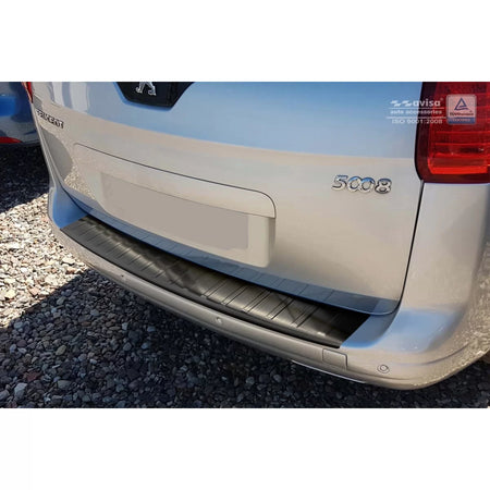 Paraurti Posteriore Protezione Nero Lucido per Peugeot 5008 2009-2017