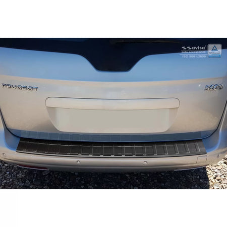 Paraurti Posteriore Protezione Nero Lucido per Peugeot 5008 2009-2017