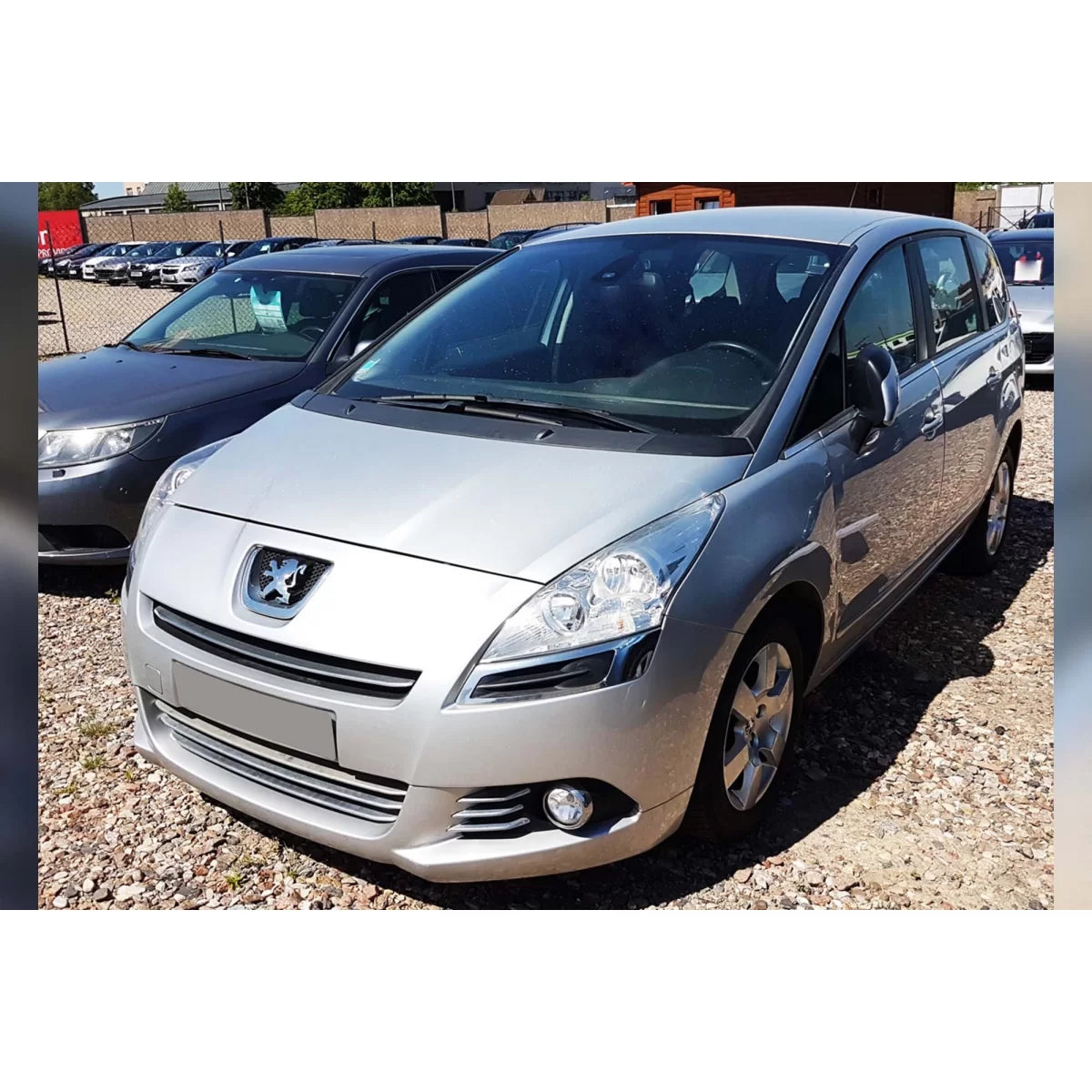 Paraurti Posteriore Protezione Nero Lucido per Peugeot 5008 2009-2017
