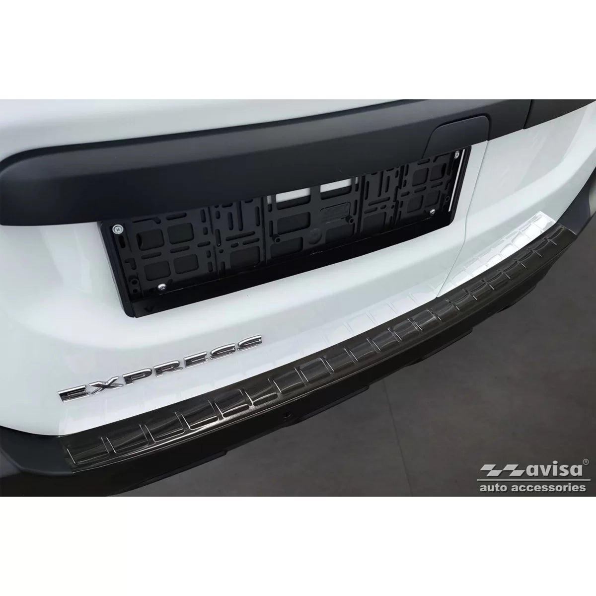 Paraurti Posteriore Protezione Nero Lucido per Renault Express Van 4 Porte