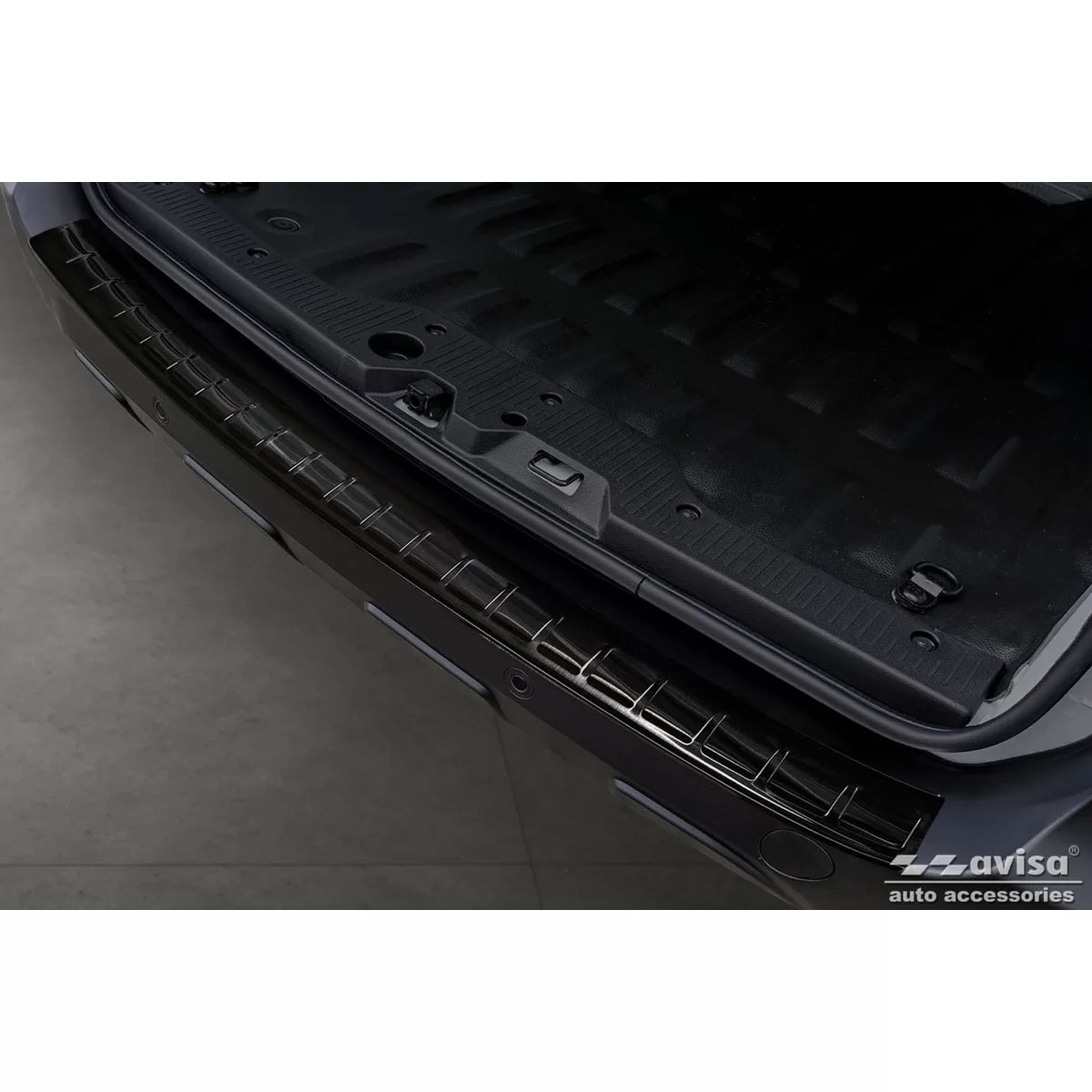 Paraurti Posteriore Protezione Nero Lucido per Renault Express Van 4 Porte