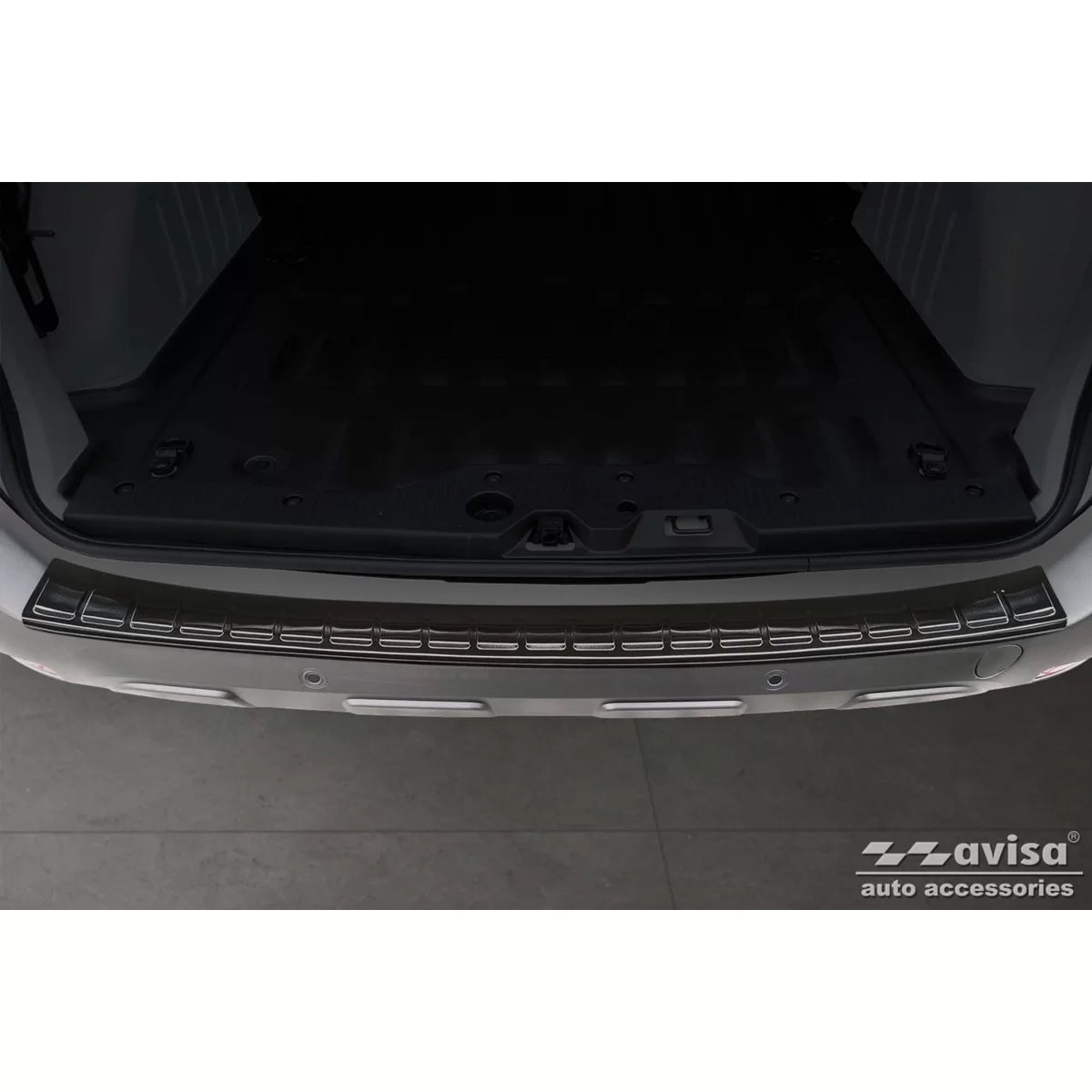 Paraurti Posteriore Protezione Nero Lucido per Renault Express Van 4 Porte