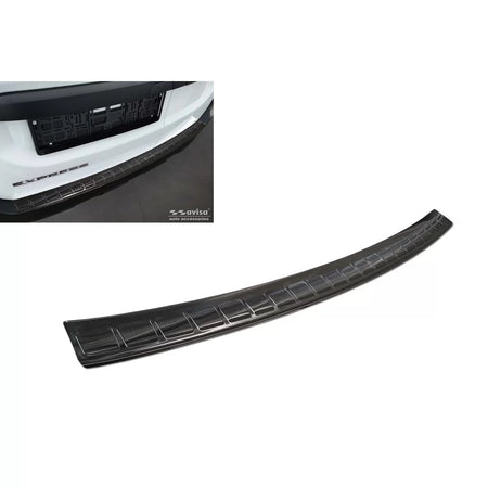 Paraurti Posteriore Protezione Nero Lucido per Renault Express Van 4 Porte