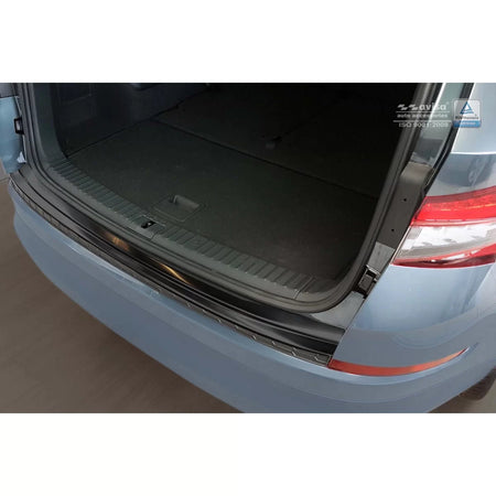 Paraurti Posteriore Protezione Nero Lucido per Skoda Kodiaq 2016-2021