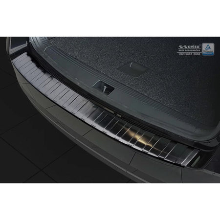 Paraurti Posteriore Protezione Nero Lucido per Skoda Octavia Combi 2016-2019