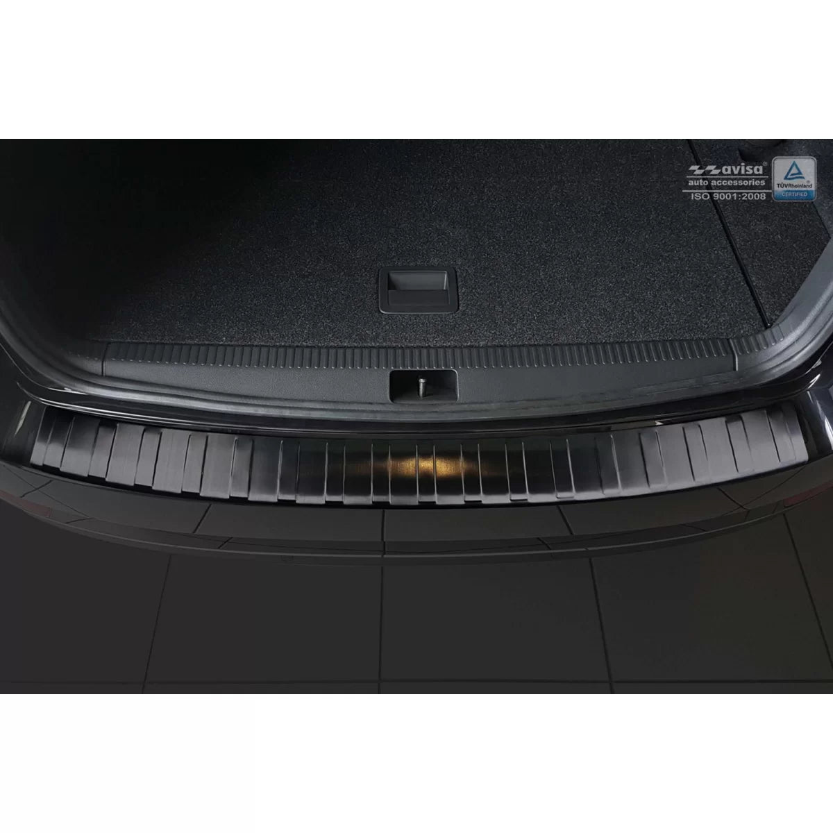Paraurti Posteriore Protezione Nero Lucido per Skoda Octavia Combi 2016-2019