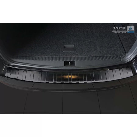 Paraurti Posteriore Protezione Nero Lucido per Skoda Octavia Combi 2016-2019