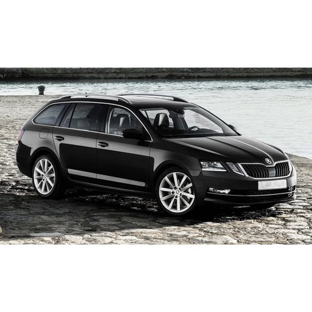 Paraurti Posteriore Protezione Nero Lucido per Skoda Octavia Combi 2016-2019