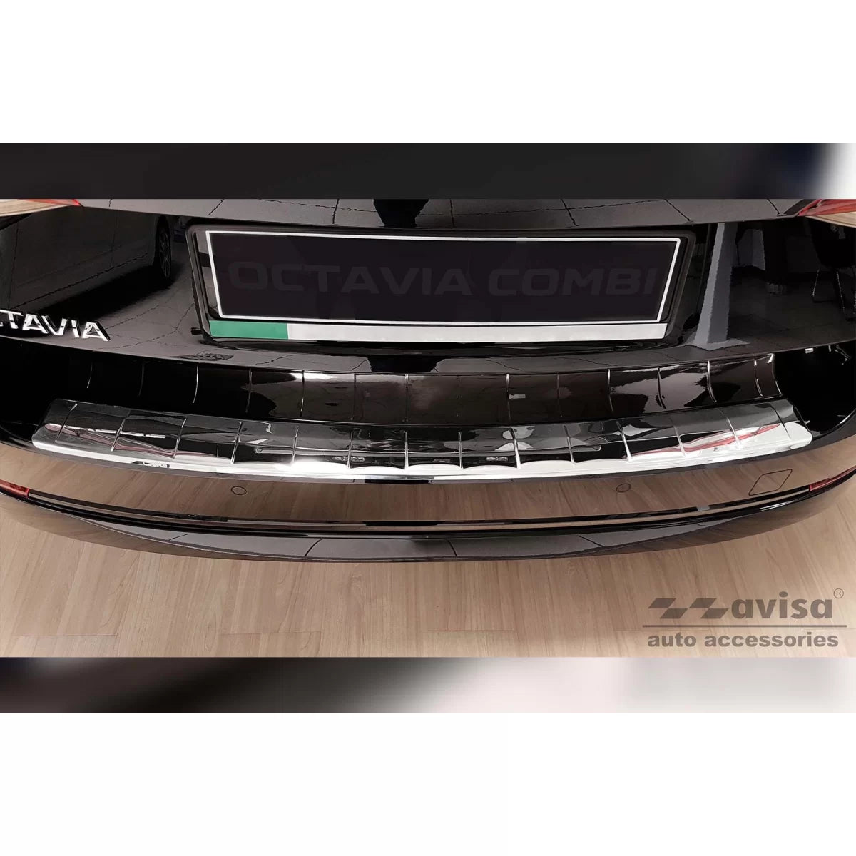 Paraurti Posteriore Protezione Cromata per Skoda Octavia Combi dal 2019