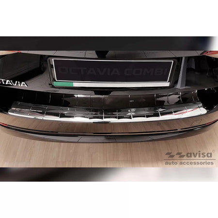 Paraurti Posteriore Protezione Cromata per Skoda Octavia Combi dal 2019
