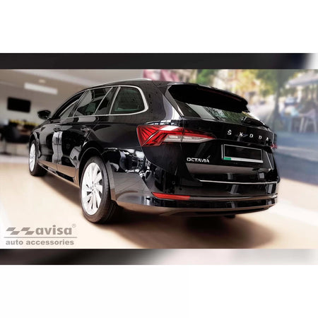 Paraurti Posteriore Protezione Cromata per Skoda Octavia Combi dal 2019