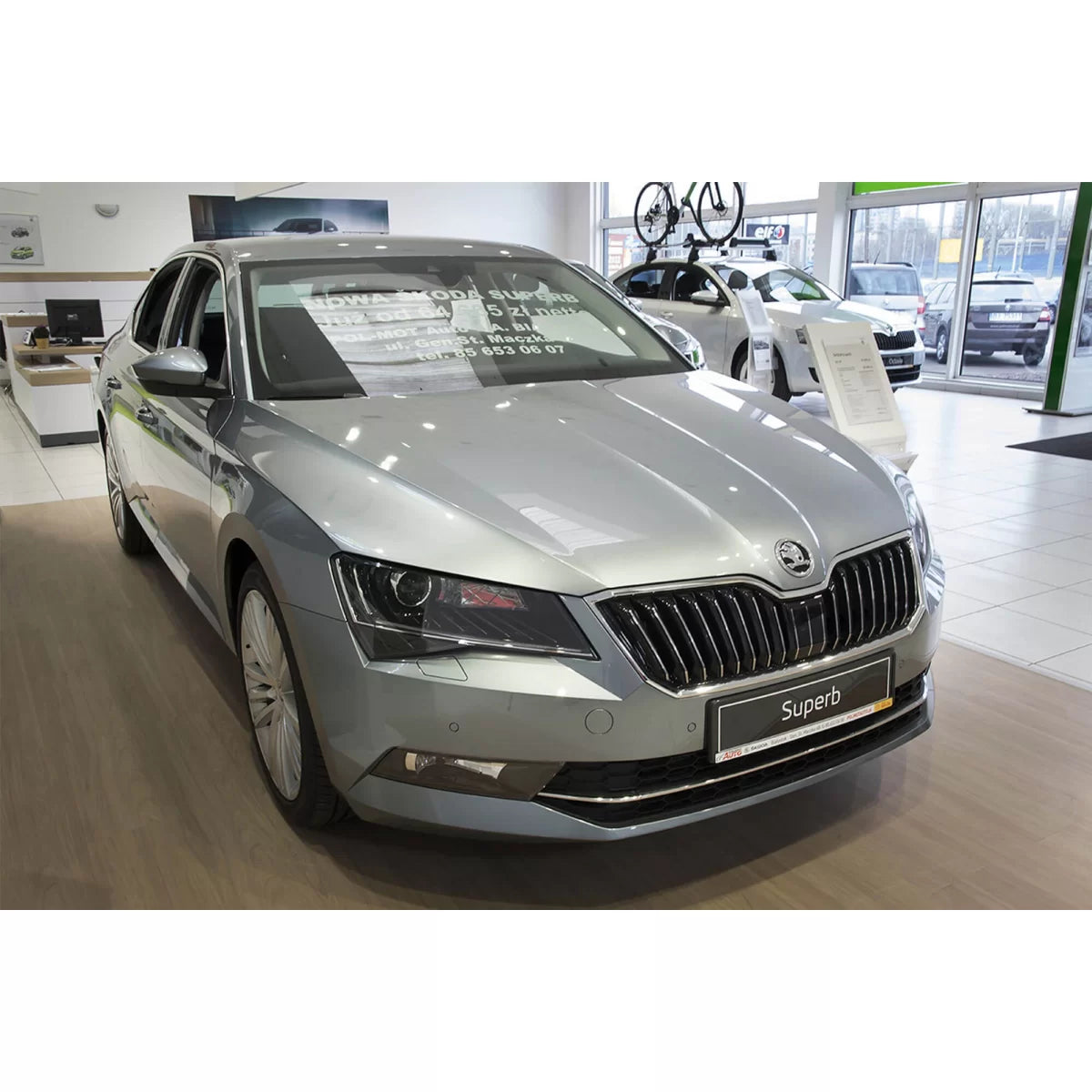 Paraurti Posteriore Protezione Cromata per Skoda Superb Liftback 2015-2019